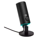 Microfone Jbl Quantum Stream Condensador Duplo C/ Fio E Led