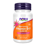 Vitamina D-3 2000ui Now Foods 240 Cápsulas Gelatinosas