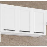 Armário Em Aço 105cm 3 Portas Florença Itatiaia Branco