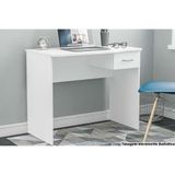 Mesa Computador Arapei Com 1 Gaveta Branco Politorno
