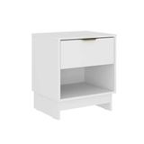 Mesa Cabeceira Casal 1145 Com 1 Gaveta Branco Carraro