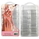 Kit 500 Unhas Para Alongamento Acrigel Tips Transparente