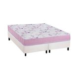 Cama Box Queen: Colchão Espuma D33 Ortobom Physical Hiper Resistente 17 + Base Crc Courano White (158x198)