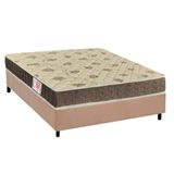 Cama Box Viúva: Colchão Espuma D33 Orthoflex Comfortpedic + Base Crc Suede Clean (128x188)