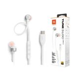 Fone De Ouvido Jbl Com Fio Tune 310c Usb C Jbl Branco