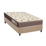 Conjunto Box Solteiro: Colchão Espuma Orthoflex D28 Comfortpedic + Base Crc Suede Clean (88x188)