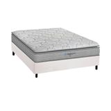 Cama Box Casal: Colchão Ortopédico Probel D45 Anatômico Guarda Costas Próextreme Plus + Base Crc Courano White (138x188)