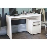 Mesa Computador Escrivaninha S970 Com 1 Porta E 1 Gaveta Branco Kappesberg
