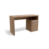 Mesa Computador Escrivaninha S970 Com 1 Porta E 1 Gaveta Nogal Kappesberg
