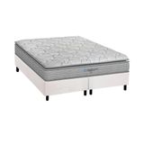 Cama Box King: Colchão Ortopédico Probel D45 Anatômico Guarda Costas Próextreme Plus + Base Crc Courano White (193x203)