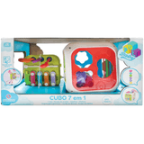 Brinquedo Cubo Didático 7 X1 Atividades Educativas E Motoras