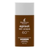 Protetor Solar Facial Mantecorp Skincare Episol Sec Acqua Toque Seco Com Cor Médio Escuro Fps 60 Com 40ml