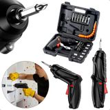 Parafusadeira Elétrica Bateria Bivolt 4.2v Maleta Cor Preto