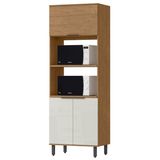 Torre Quente Mdf 3 Portas 80 Cm Tosc Tt001 Freijo Off White Mxm