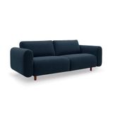 Sofá 3 Lugares Vicenzo Linho Azul 210 Cm