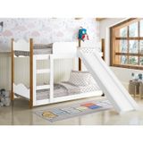 Beliche Infantil Encanto Com Escorregador Branco/grenat