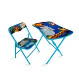 Conjunto De Mesa Infantil E Cadeira Louie Azul
