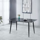 Mesa De Jantar Regular V4001 120cm X 75cm X 70cm Preto