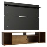Rack Cancun e Painel para TV até 65' Rustic/Preto Madesa