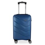 Mala De Bordo Pequena Para Viagem Em Abs Gosuper Oslo Cadeado Integrado Rodas Giro 360° Azul Royal