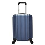 Mala De Bordo Pequena Para Viagem Em Abs Yins 21023 Cadeado Integrado Rodas Giro 360º Azul Pp