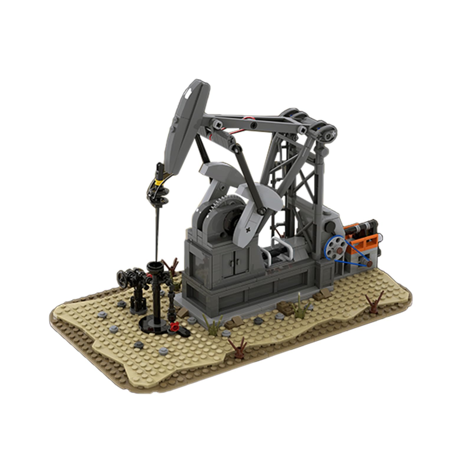 Building Block Toy Ivvtnhz Oil Derrick Oil Pump Jack 483 Unidades