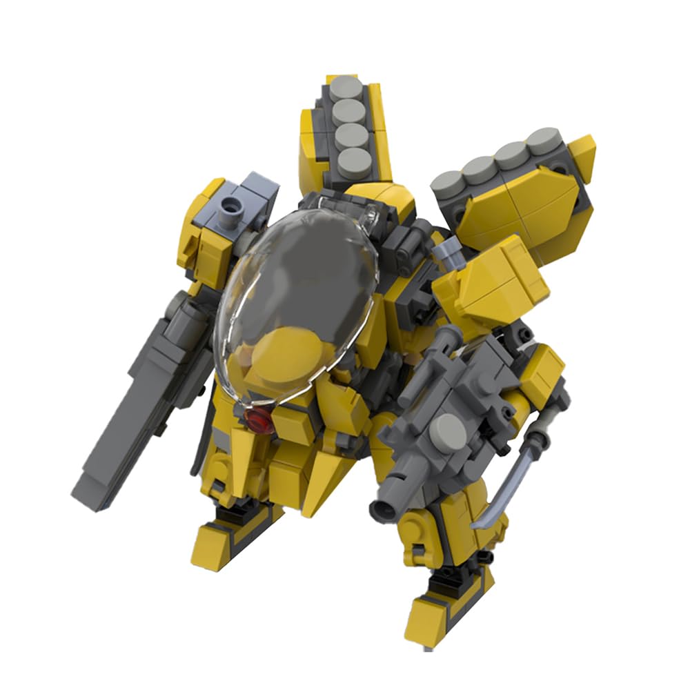 Kit De Blocos De Construção Ivvtnhz Mech Armor Com Cabine Que Pode Ser Aberta