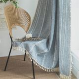 Cortinas Sutuo Home Boho De 213 Cm De Comprimento Para Quarto, Sala De Estar, Azul