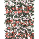Flower Garland Party Joy Fake Rose Vine 20 M (laranja - 8 Unidades)