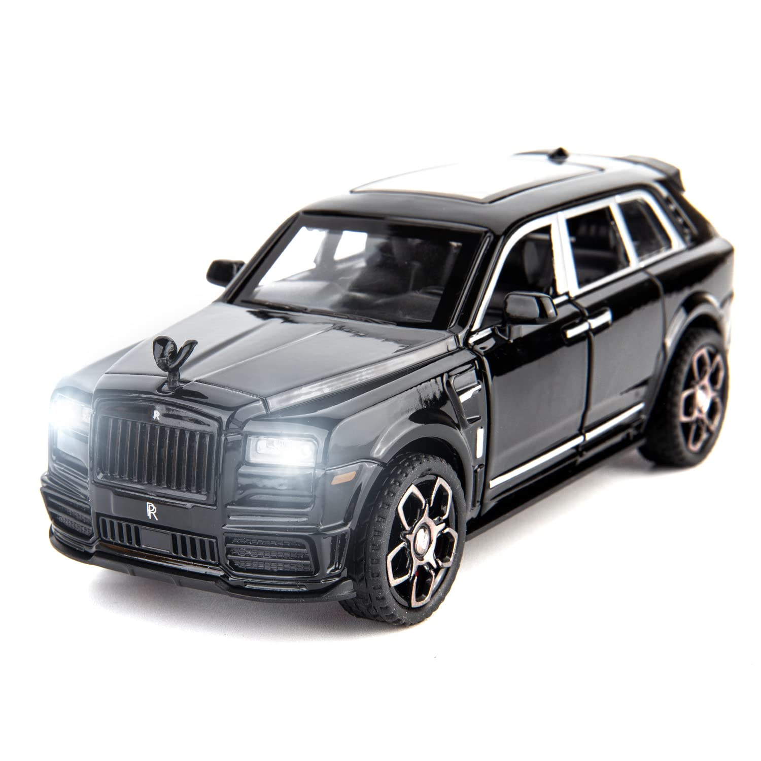 Toy Car Bdtctk Compatível Com Rolls Royce Cullinan 1:36 Com Luz
