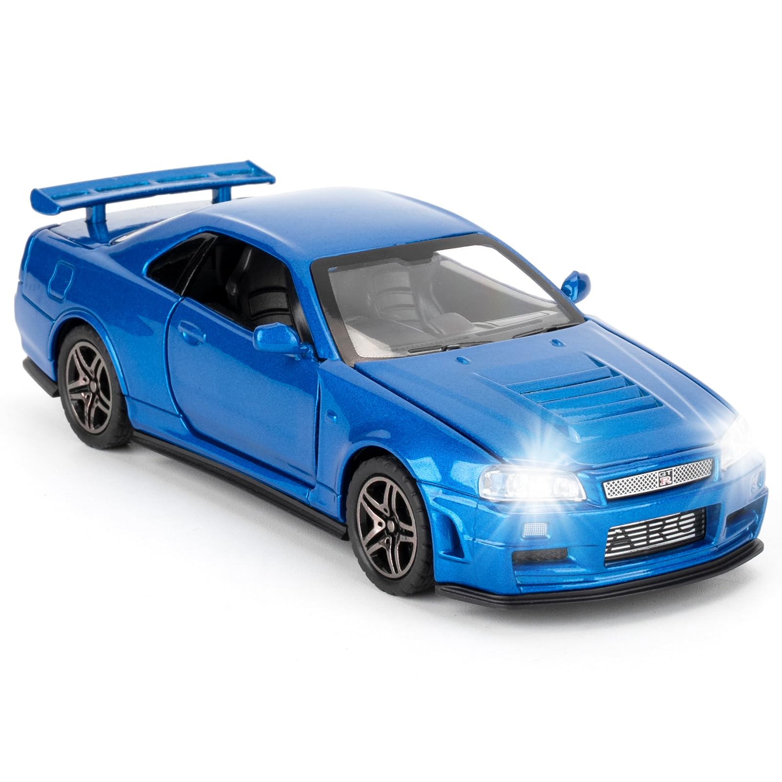 Carro De Brinquedo Bdtctk Compatível Com Nissan Skyline Gt-r R34 1:32