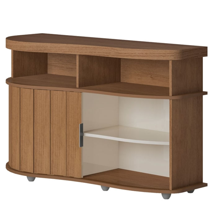 Buffet Porta De Correr 120 Cm 4736 Cinamomo Off White Arly