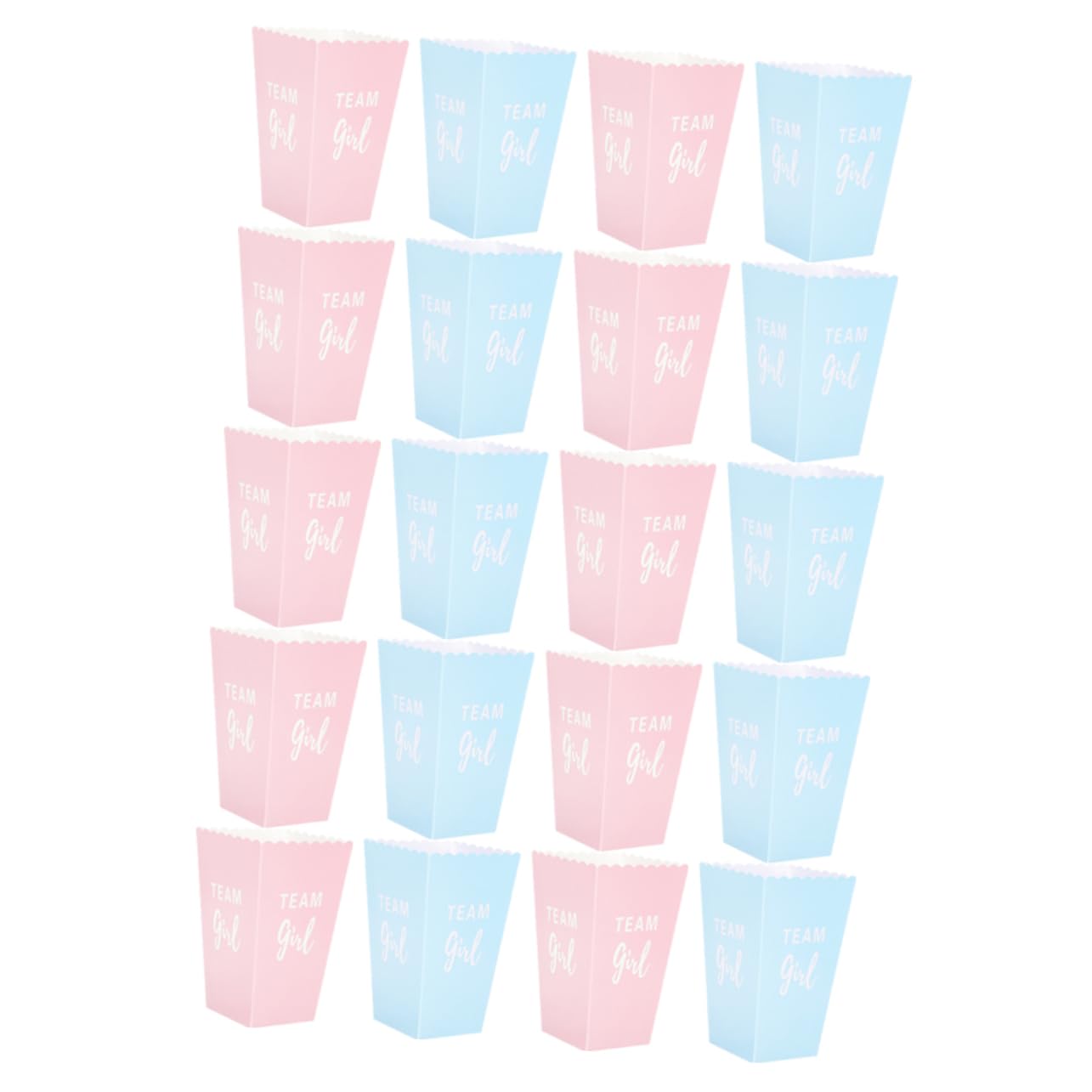 Caixas De Pipoca Feltechelectr Para Festa De Revelação De Gênero (24 Unidades)