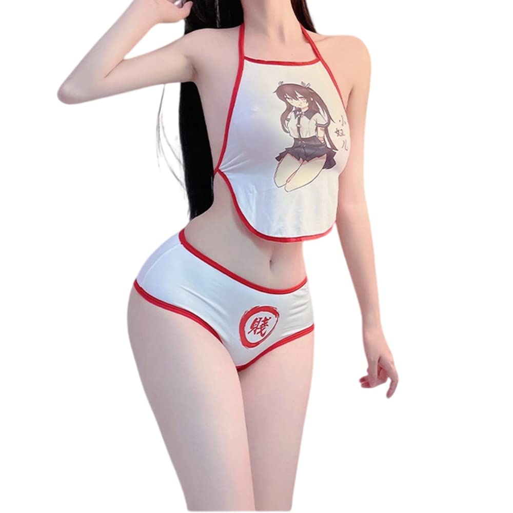 Conjunto De Lingerie Sinroyee Sexy Cosplay Anime Lolita Bikini Red