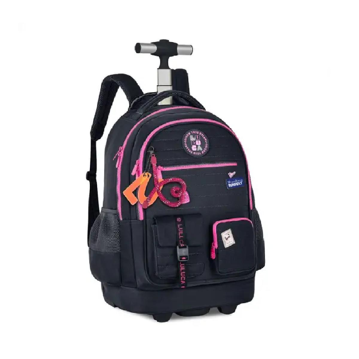 Mochila Luluca De Carrinho 19" Lu24634 Preto