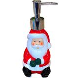 Saboneteira Liquida Banheiro Papai Noel Enfeite Natal 300ml