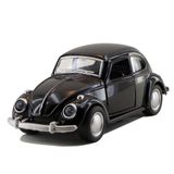 Miniatura Fusca Preto Carrinho De Metal Antigo Colecionável