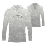 Camiseta Esportiva Com Capuz Lake Patrol Água Viva Fishing Pesca Fps 50+ 23018