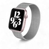 Relógio Smartwatch W34s Rosê Gold Pulseira De Aço Prateada