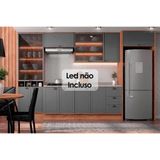 Cozinha Modulada Completa Bella 9 Peças 3 Aéreos + 2 Balcões+ Cristaleira +3complementos C9p53 Nogal Cinza