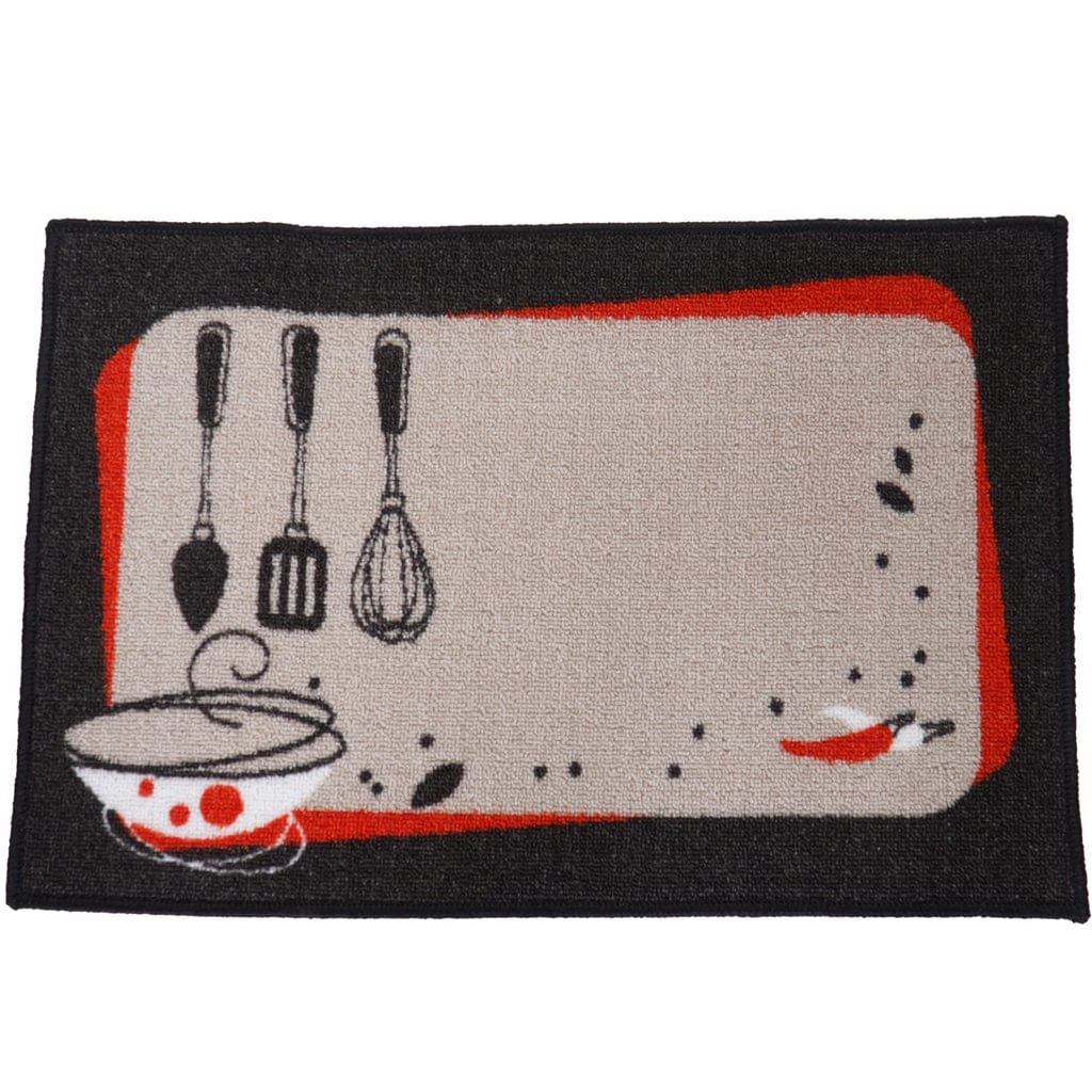 Tapete De Cozinha Colori Antiderrapante 40x60cm Utensílios