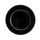 Sousplat De Plástico Opala Preto 33cm - Lyor