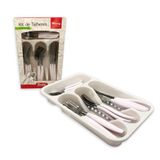 Kit De Talheres Em Inox 25 Peças - Branco