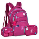 Mochila Lancheira E Estojo Box Kit Escolar Luluca Completo
