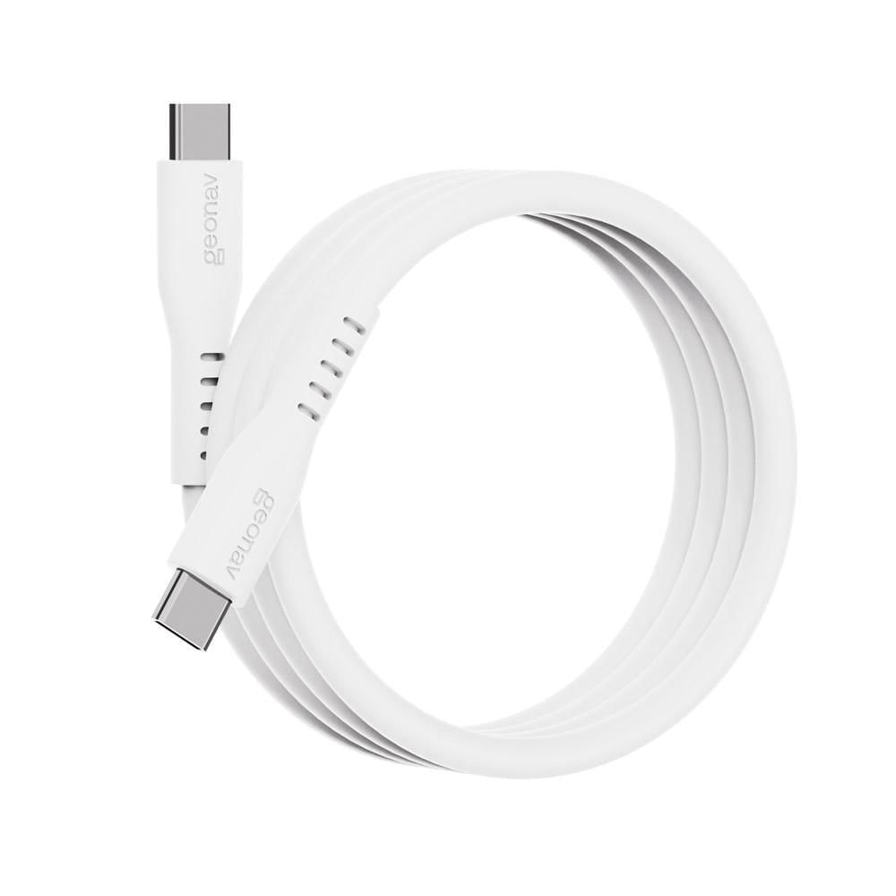 Cabo Tipo-c Para Tipo-c 1,5m Esc06swt Geonav Branco