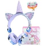 Fones De Ouvido Tcjj Unicorn Kids Para Meninas, Crianças E Adolescentes, Com Fio
