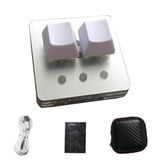 Teclado Majudot Mini Cherry Red Switch Teclado Para Jogos Osu De 2 Teclas