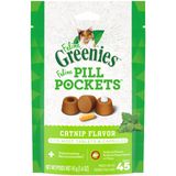 Cat Treats Greenies Feline Pill Pockets Sabor Catnip 45 Ct