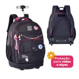 Kit Mochila Carrinho Com Lancheira E Estojo Rebecca Bonbon