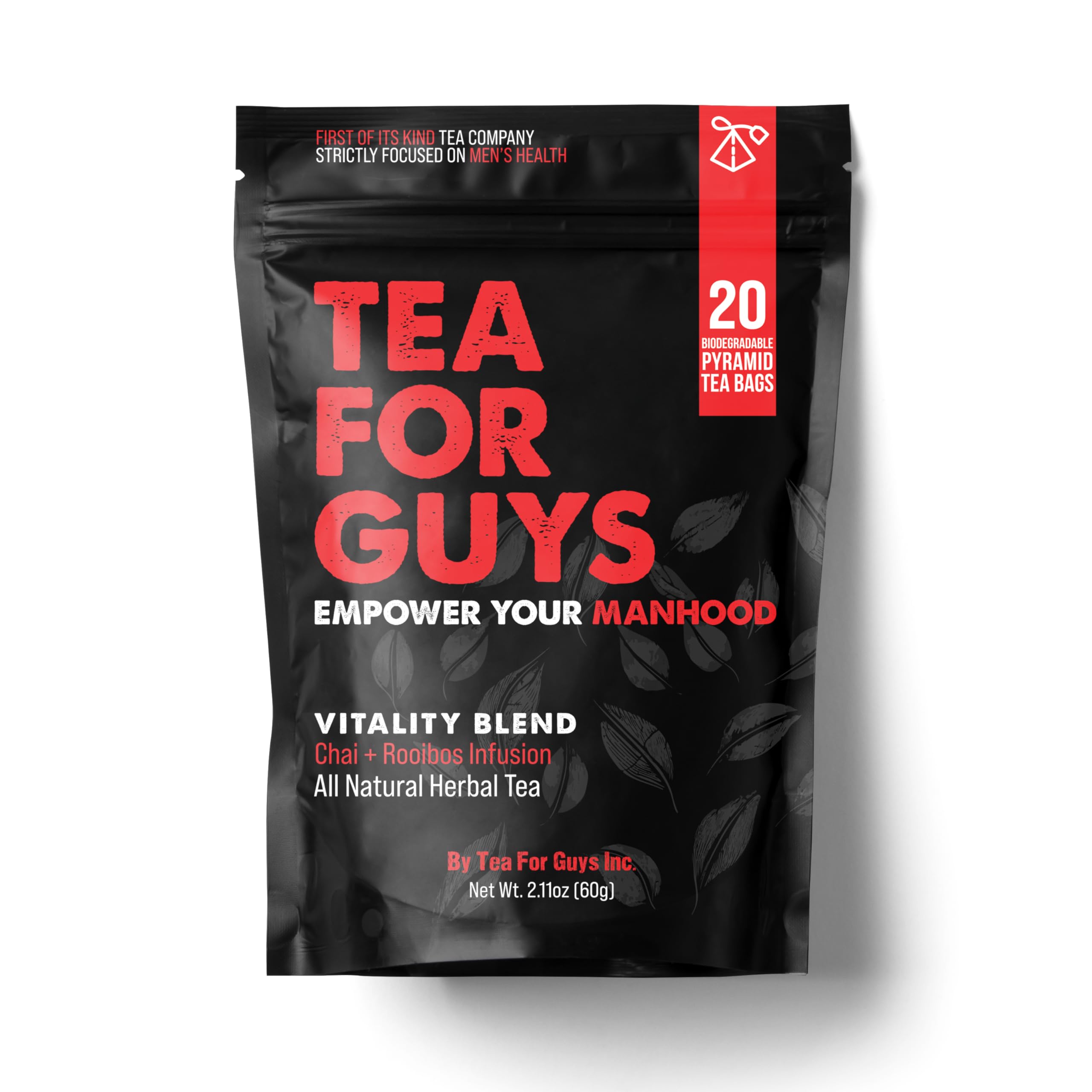 Chá De Ervas Para Homens Vitality Tea Para Homens 20 Sacos